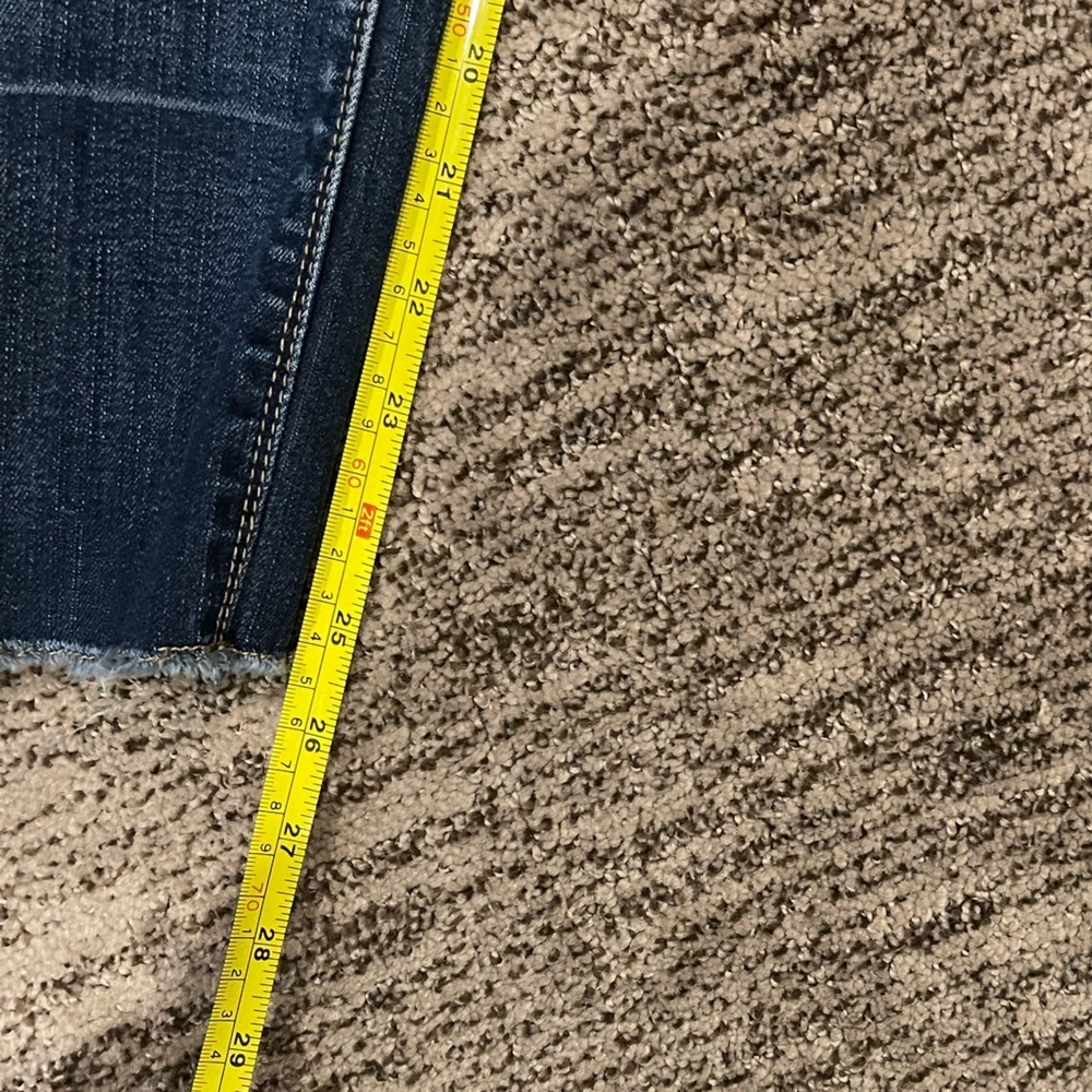 White House Black Market Dark Blue cropped Slim Jeans - Picture 3 of 5